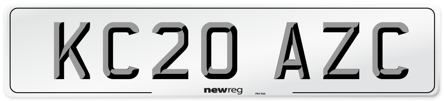 KC20 AZC Number Plate from New Reg